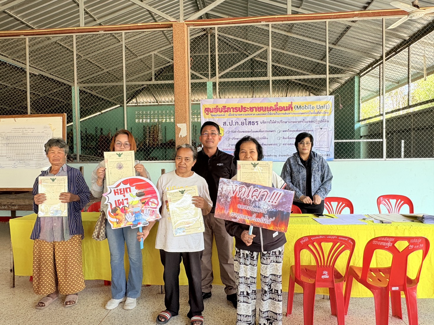 title - รณรงค์ หยุดการเผา  ในเขตพื้นที่ ส.ป.ก.ยโสธร